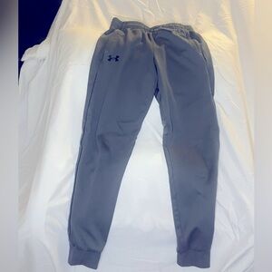 Under Armour - Boy Medium (10-12) cozy cotton-blend joggers, Gray